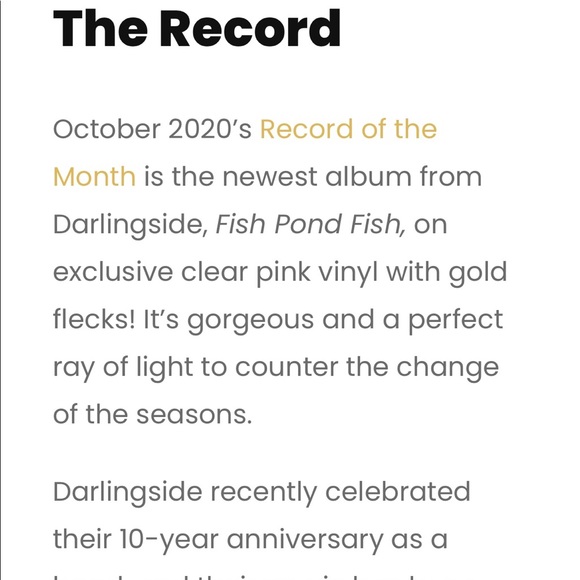 New in plastic Darlingside Fish Pond Fish Vinyl - Picture 4 of 9